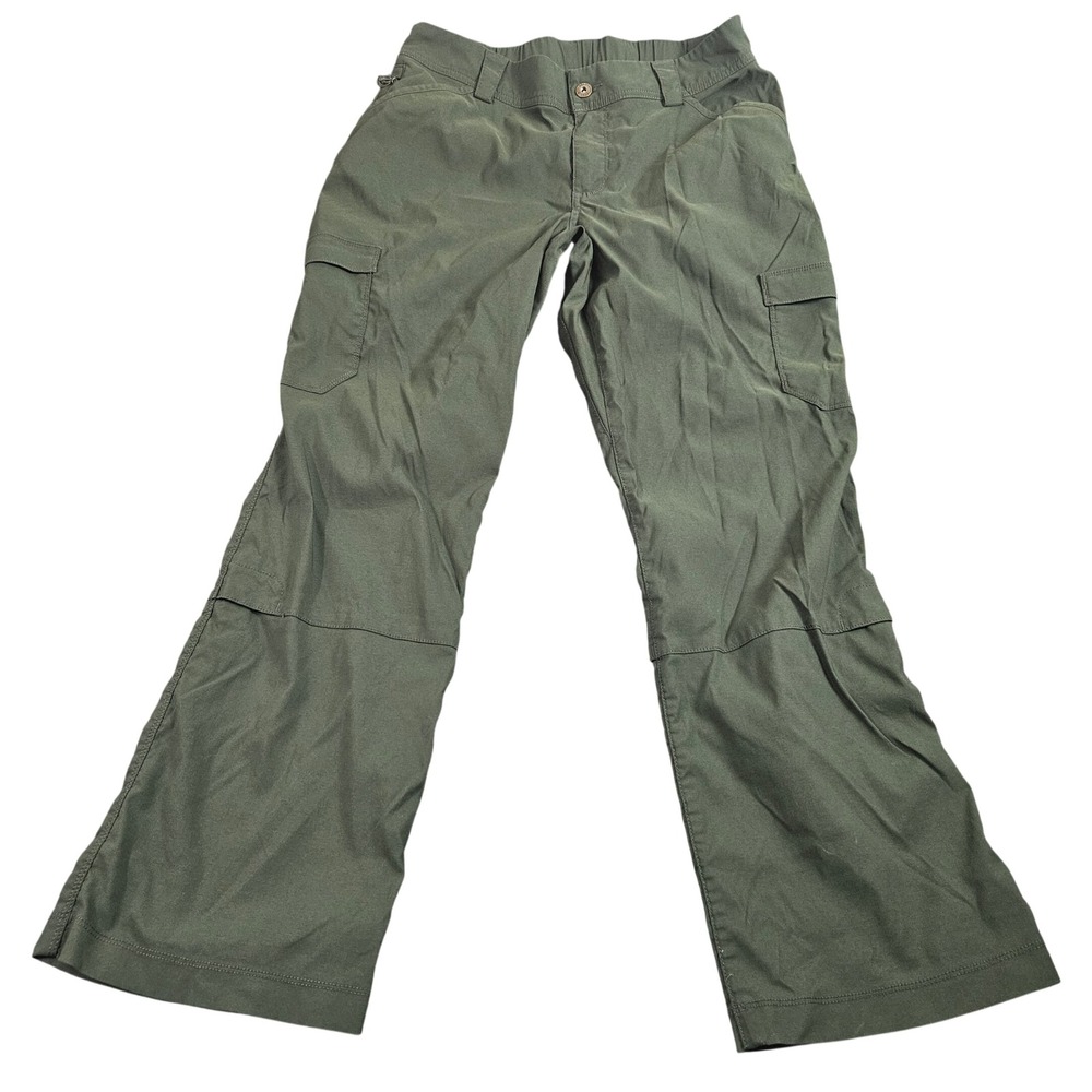 Duluth Trading Co Cargo Pants Womens 10x29‎ Green Straight Leg Outdoor Hiking